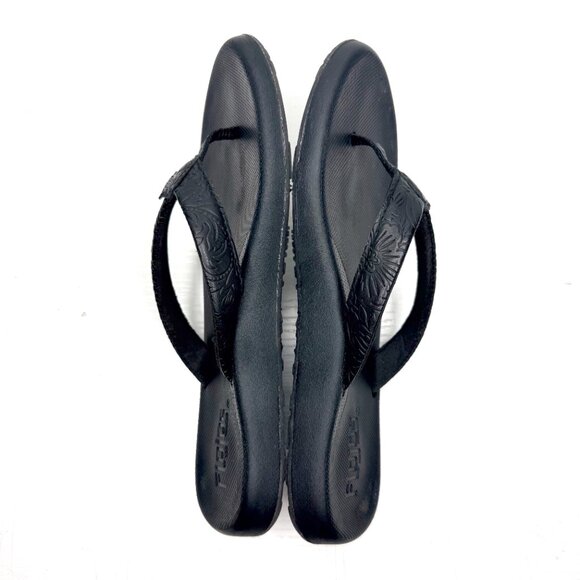 Flojos Floral Comfort Slip on Beach Cushioned Flip Flop Thong Sandals Womens 6 - Picture 4 of 10